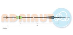 Cablu acceleratie Adriauto 55.0380