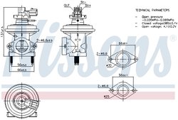 Supapa EGR Nissens 98474