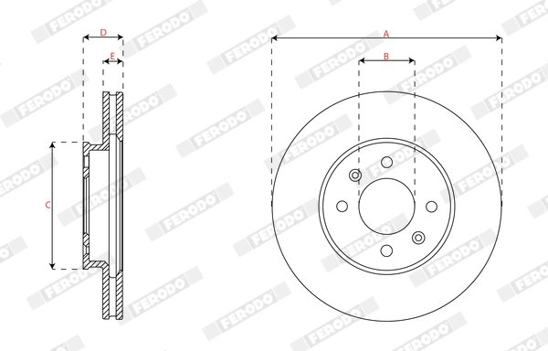 Disc frana Ferodo DDF2982C