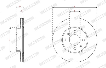 Disc frana Ferodo DDF2982C
