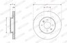 Disc frana Ferodo DDF2982C