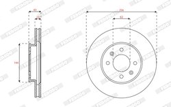 Disc frana Ferodo DDF2982C