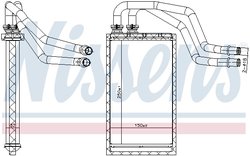 Schimbator caldura incalzire habitaclu Nissens 707215