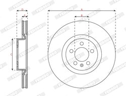 Disc frana Ferodo DDF3080C