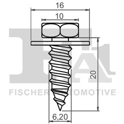 CLIPS, ACOPERIRE DECORATIVA SI PROTECTIE FA1 77-70003.10 - Compatibil cu TOYOTA