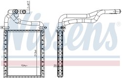 SCHIMBATOR CALDURA INCALZIRE HABITACLU NISSENS 707191 - Compatibil cu TOYOTA