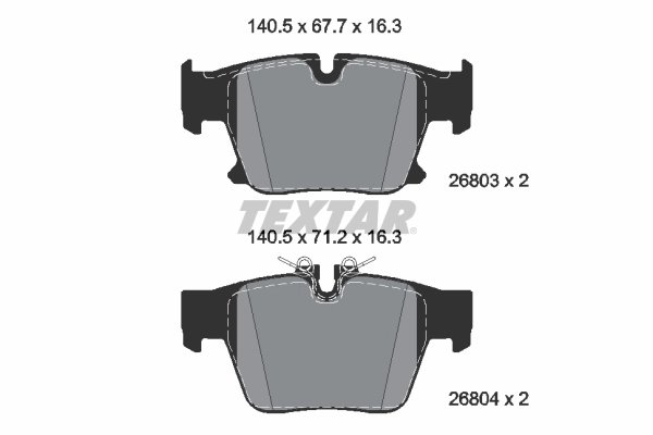 Set placute frana Textar 2680301