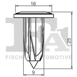 CLIPS, ACOPERIRE DECORATIVA SI PROTECTIE FA1 33-60004.5 - Compatibil cu ALFA ROMEO, FIAT, LANCIA