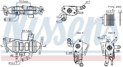 RADIATOR RECIRCULARE GAZE ESAPAMENT NISSENS 989488 - Compatibil cu SUZUKI, TOYOTA