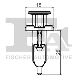 CLIPS, ACOPERIRE DECORATIVA SI PROTECTIE FA1 77-30009.5 - Compatibil cu CITROEN, LEXUS, PEUGEOT, TOYOTA, TOYOTA (FAW)