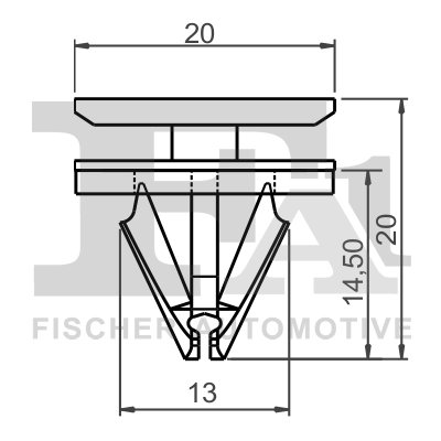clips, acoperire decorativa si protectie FA1 13-40026.10