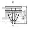 clips, acoperire decorativa si protectie FA1 13-40026.10