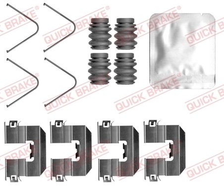 Set accesorii placute frana QUICK BRAKE 109-0165