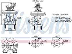 Supapa EGR Nissens 98480