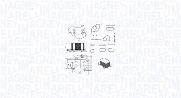 RADIATOR ULEI / TERMOFLOT MAGNETI MARELLI 350300002400 - Compatibil cu CITROEN, DS, FIAT, FORD, MAZDA, MINI, MITSUBISHI, PEUGEOT