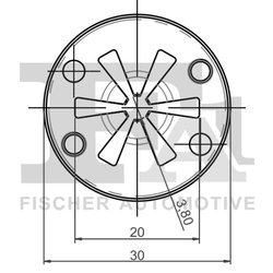 CLIPS, ACOPERIRE DECORATIVA SI PROTECTIE FA1 11-40111.10 - Compatibil cu AUDI, SEAT, SKODA, VW