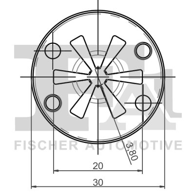 CLIPS, ACOPERIRE DECORATIVA SI PROTECTIE FA1 11-40111.10 - Compatibil cu AUDI, SEAT, SKODA, VW