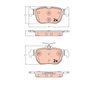 SET PLACUTE FRANA TRW GDB2373 - Compatibil cu AUDI, CUPRA, SEAT, VW