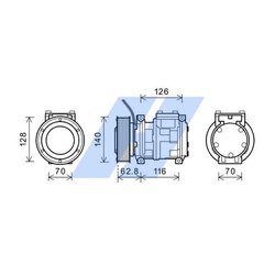 COMPRESOR CLIMATIZARE HIGHWAY AUTOMOTIVE 45119015 - Piesa auto compatibila cu mai multe marci