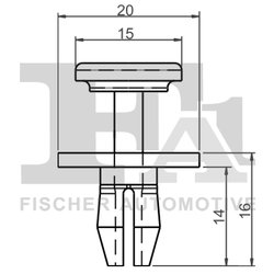 CLIPS, ACOPERIRE DECORATIVA SI PROTECTIE FA1 21-20002.10 - Compatibil cu CITROEN, DS, FIAT, OPEL, PEUGEOT, TOYOTA