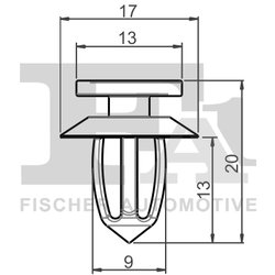 CLIPS, ACOPERIRE DECORATIVA SI PROTECTIE FA1 21-40061.10 - Compatibil cu CITROEN, OPEL, VAUXHALL