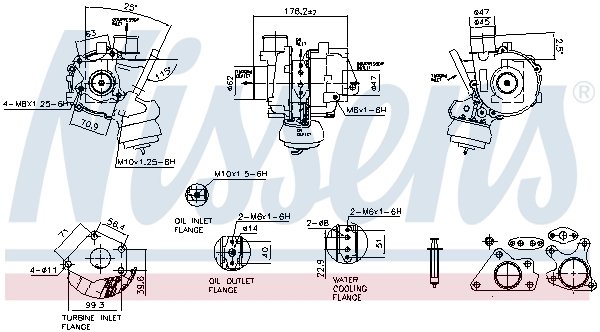 Turbina Nissens 93550