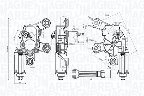 Motor stergator Magneti Marelli 064073100010