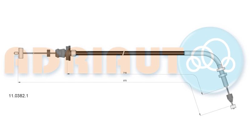 Cablu acceleratie Adriauto 11.0382.1
