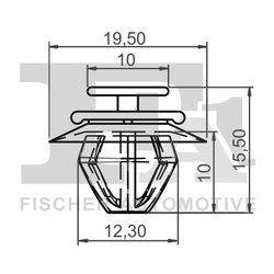 CLIPS, ACOPERIRE DECORATIVA SI PROTECTIE FA1 21-40021.10 - Compatibil cu CITROEN, FIAT, JEEP, LANCIA, PEUGEOT