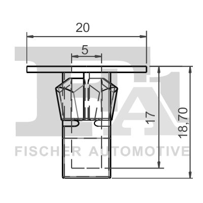 clips, acoperire decorativa si protectie FA1 77-60001.10