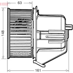 Ventilator habitaclu Denso DEA07027