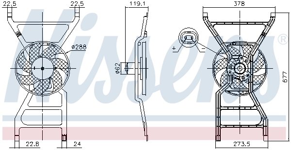 VENTILATOR RADIATOR RACIRE NISSENS 850089 - Compatibil cu RENAULT