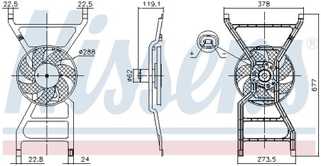 VENTILATOR RADIATOR RACIRE NISSENS 850089 - Compatibil cu RENAULT