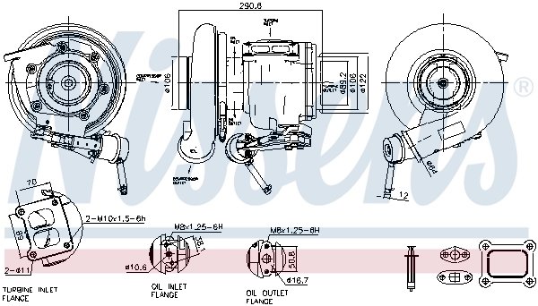 Turbina Nissens 93619