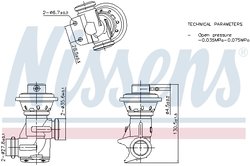 Supapa EGR Nissens 98496
