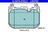 SET PLACUTE FRANA ATE 13.0470-4702.2 - Compatibil cu BMW, MINI