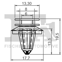 CLIPS, ACOPERIRE DECORATIVA SI PROTECTIE FA1 11-40038.10 - Compatibil cu MAYBACH, MERCEDES-BENZ, RENAULT, SKODA
