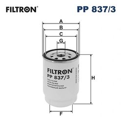 Filtru combustibil Filtron PP 837/3