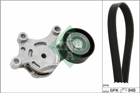 Set curea transmisie cu caneluri INA 529 0577 10