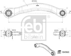 Brat suspensie Febi Bilstein 184960
