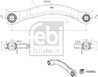 BRAT SUSPENSIE FEBI BILSTEIN 184960 - Compatibil cu AUDI