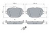 SET PLACUTE FRANA BOSCH 0 986 460 039 - Compatibil cu MERCEDES-BENZ