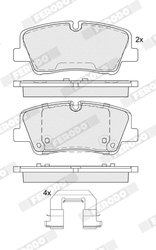 Set placute frana Ferodo FDB5391