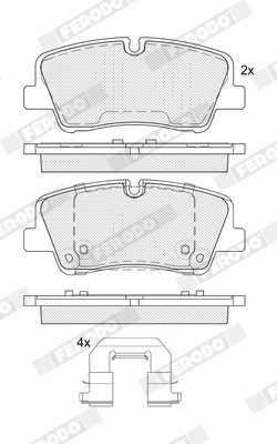 SET PLACUTE FRANA FERODO FDB5391 - Compatibil cu HYUNDAI