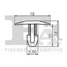 CLIPS, ACOPERIRE DECORATIVA SI PROTECTIE FA1 21-10018.25 - Compatibil cu PEUGEOT