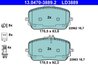 SET PLACUTE FRANA ATE 13.0470-3889.2 - Compatibil cu MERCEDES-BENZ