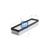 Filtru aer habitaclu UFI 53.539.00
