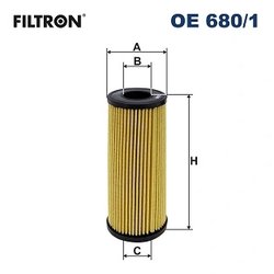FILTRU ULEI FILTRON OE 680/1 - Compatibil cu GENESIS, HYUNDAI, KIA