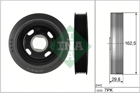 FULIE ARBORE COTIT / VIBROCHEN INA 544 0179 10 - Compatibil cu NISSAN, OPEL, RENAULT, VAUXHALL