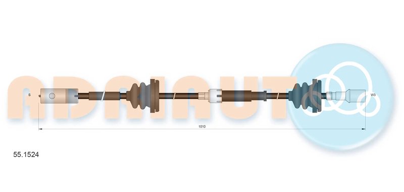 ARBORE TAHOMETRU ADRIAUTO 55.1524 - Piesa auto compatibila cu mai multe marci